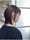 大人ウルフレイヤー+縮毛矯正ストレート+水素トリートメント