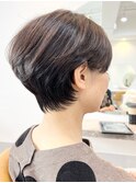 40代50代60代くびれレイヤーグレージュナチュラルショート