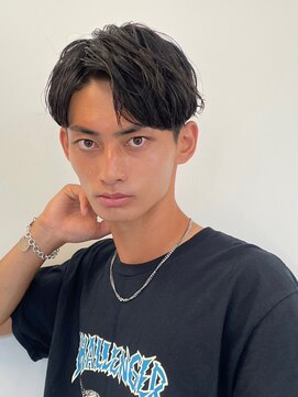 ツーダブルバイフィフス 西梅田店(WW.. by fifth) センターパートニュアンスパーマスパイラルパーマメンズパーマWW