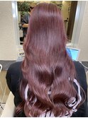 赤髪/レッドブラウン/ピンクブラウン/似合わせカット/髪質改善