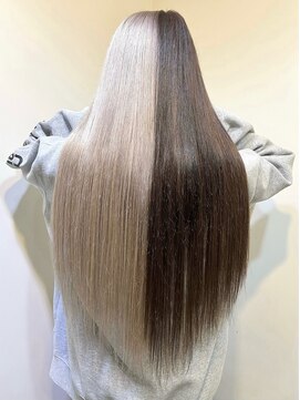 リリー シブヤ(Lilly shibuya) 【Lilly渋谷】#ツートン#編み込みエクステ#スーパーロング