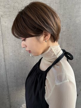 マルツ 銀座(maltu) 耳かけマッシュショート30代40代50代大人かわいい銀座前髪カット