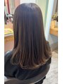 アンダーザサンナチュラルアンドオーガニックス(Under The Sun natural&organics) ベージュブラウンcolorに髪質改善トリートメント仕上げ