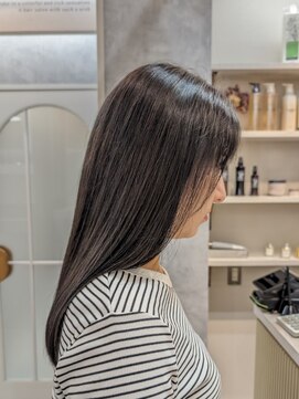 ポジ(poji) 髪質改善カラー　艶カラー　ブラウンカラー　ミディアム