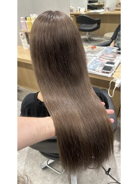 アヴァンス 京橋店(AVANCE) 【艶カラー】透け感でるミルクティーベージュ