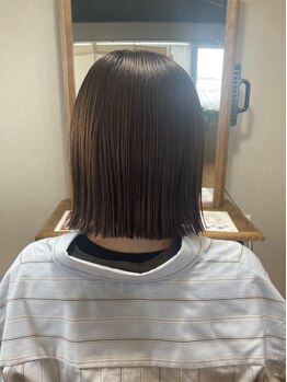 ラヴォンドヘアー(LAVANDE hair)の写真/話題の髪質改善”uruうるストレート”で、今までにない艶とまとまりのある自然なストレートが叶う◇