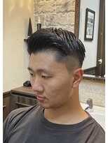 ミリオンバックス 御徒町店(Million Backs)&nbsp;七三フェードスタイル<理容室>[メンズ/眉毛//御徒町//床屋]