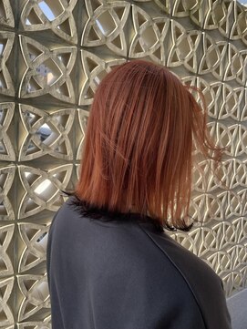 ワクヘアー(WaKu hair) オレンジ＋ブラック／エンドカラー