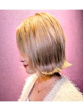 エッセンス(essence) ボブ　　　―ダブルブリーチカラーベージュver―