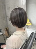 ボブ/デザインカラー/細めハイライト/ショートボブ/表参道/原宿