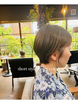 ミルクティ 古民家店(Milktea) ショートスタイル！ベージュカラー