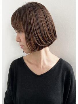オーソ(AUTHO) ハイライトカラー/似合わせカット/白髪/白髪ぼかし/ボブヘア　d