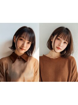 骨格に合わせた計算されたフォルムカットで伸びてもキレイが長続き*[オージュア/白髪染め/メンズ/髪質改善]