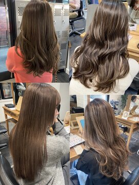 エムプラス 二子玉川(Mplus) ●ケアブリーチ/ハイライト/透明感ベージュ●Mplus鎌田