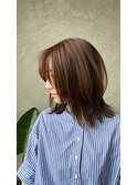 ブリーチなしカラー/マロンベージュ/20代30代