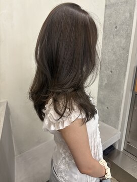 キーチェ 梅田中崎町(keych) レイヤーカット/オリーブベージュ/ブリーチなし/髪質改善/梅田