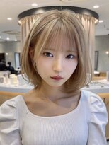 アスター 天神大名店(Aster) 小顔に見えるトレンドヘア/黒髪/オリーブグレー/ココアベージュ