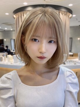 アスター 天神大名店(Aster) 小顔に見えるトレンドヘア/黒髪/オリーブグレー/ココアベージュ