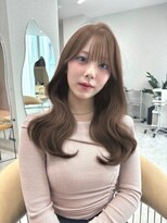 天神美容室 【香月元希】韓国風巻き×マロンベージュ×レイヤー