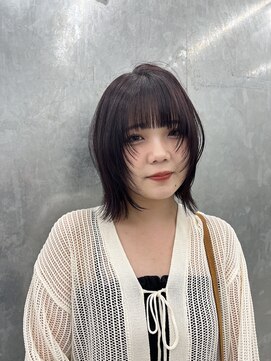 バサ 江古田店(BASSA) 【Kansaku】フェイスレイヤー×ディープパープルカラー