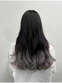 アッシュホワイトグラデーション