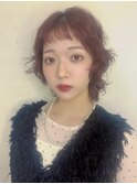 秋ショート大人かわいい小顔韓国へア艶感アッシュグレージュ