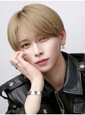 韓国風ミルクティーシースルーラウンドマッシュ