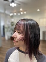 美容室エルカミノ&nbsp;姫カット×フェイスフレーミング×インナーカラー