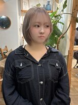 ミモザワークス ヘアアレンジ ミルクティーベージュ 2ブリーチ