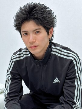 ホワイト(WHITE) オールバックフェザーショート