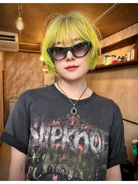 パレット 難波(Palette) 前髪ショートベリーショートミニウルフカットショートウルフ