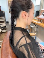 コンパス(COMPASS)&nbsp;編み込みヘアアレンジ
