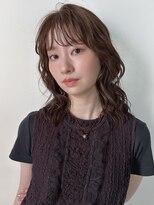 フィルムス 横浜(FILMS+)&nbsp;デジタルパーマ/ミディアムレイヤー/韓国巻き風/顔周りカット