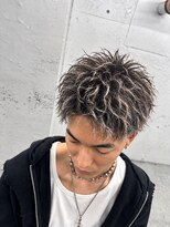 メンズ ラピス(Men's Lapis) 縦落ちツイスパ