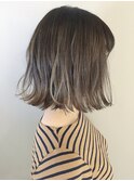 clan<ボルドー斜めバング　クラシカル　似合わせカット＞