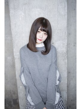 サロンドミルク 原宿(salon de MiLK) 【salon de MiLK 原宿】ミディアムイルミナベージュワンカール