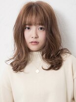 ボウ(BEAU)&nbsp;ヴェールウェーブ×キャラメルラテ　ゆるふわ愛されセミロング