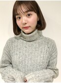 【#ベビーバング】ミニボブと相性のいい小顔前髪