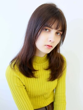 ラフィスヘアー アール 川西店(La fith hair R) 【La fith】シースルーバング×ナチュラルブラウン