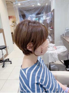 アッシュ 大泉学園店(Ash) 【白髪ぼかしハイライト】絶壁解消ショートボブ