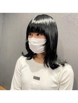 ボアップ 京橋店(boappu) #黒髪　#ブラック　#ウルフ