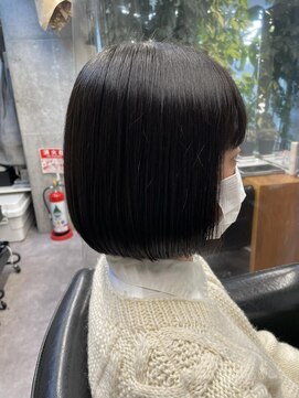 シェル 吉祥寺(shell) グレージュカラー/ボブウルフ/黒髪/ココアベージュ