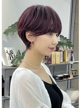 ヴェイン 渋谷(vain) 大人かわいい暖色系カラーマッシュショート