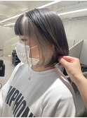 ぱつっとボブ◎インナーホワイトベージュ/モードヘア