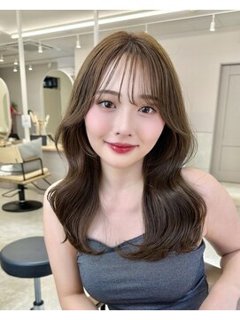 サンド 名古屋(sand) ボブ/レイヤーカット/髪質改善/ウェットヘア/オリーブベージュ