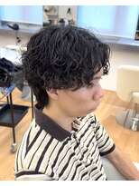 ビカム 名駅(become)&nbsp;渋め大人スパイラルパーマ無造作ツーブロックウルフ