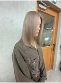 ブリーチ透明感ホワイトアッシュベージュ