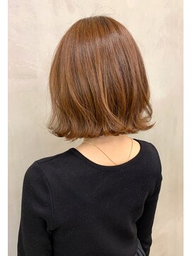 ザ キャンバス ミヤザキツネヒサ(THE CANVAS 宮崎恒久) 【CANVAS】艶オレンジブラウン＿ボブ＿髪質改善ボブ