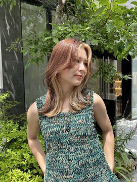 ラボヌールヘアーノーブル 新越谷店(La Bonheur hair noble) デザインカラーレイヤーカットウェットヘア夏のヘアアレンジ