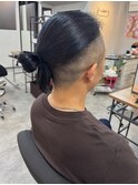 メンズ×ネイビーブルーハイライト